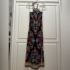 Flying Tomato Black Multicolor Maxi Dress